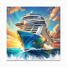 Cruise Ship 3 Canvas Print
