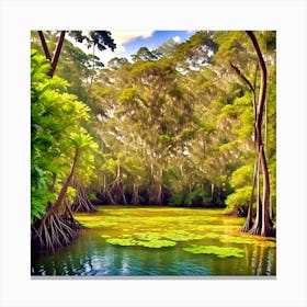 Mangrove Swamp Canvas Print