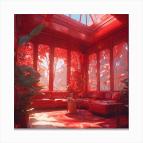 Red Room 2 Canvas Print
