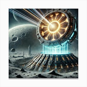 Lunar Core Cannon Converted Canvas Print