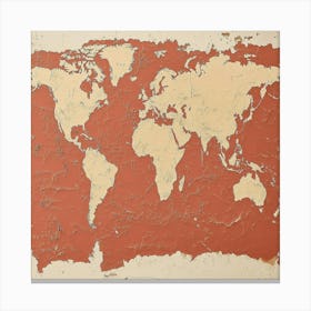 World Map Art 20 Canvas Print