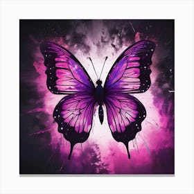 Purple Butterfly 3 Canvas Print