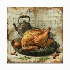 Roast Chicken Canvas Print