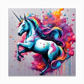 Rainbow Unicorn Canvas Print