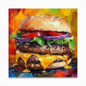 Burger Art 2 Canvas Print