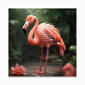 Flamingo 4 Canvas Print