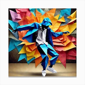 Origami Dancer 51 Canvas Print