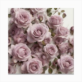 Mauve roses 2 Canvas Print