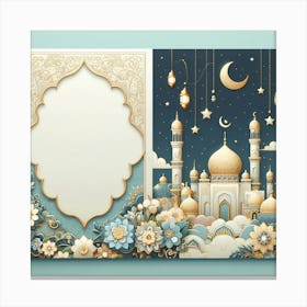 Muslim Greeting Card 15 Canvas Print