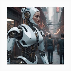 Robo Woman Canvas Print