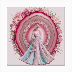 A Stunning Illustration Of A Pink Agate Slice Ador Zmi2uq3ot Woyyfzeujyka Wte2atntt2sqq9alsy9ea Canvas Print