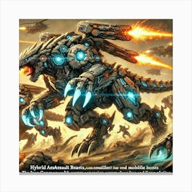 Hybrid Assault Beasts Iron Commonwealth Canvas Print