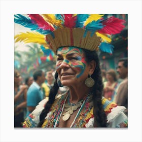 Latin American Woman Canvas Print