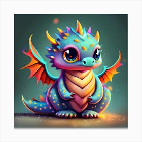 Cute Dragon Canvas Print