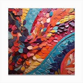 Abstract Paper Art Canvas Print