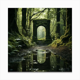 Gate In The Forest Canvas Print