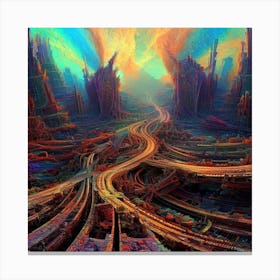 Fractal City Canvas Print