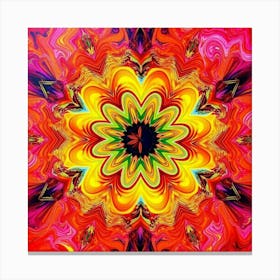 Psychedelic Flower 1 Canvas Print