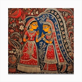 Traditional Indian Painting 3 Canvas Print