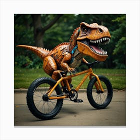 Leonardo Lightning Trex Bike Art 1 Canvas Print