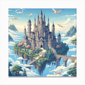 Castle In The Clouds 7 Canvas Print