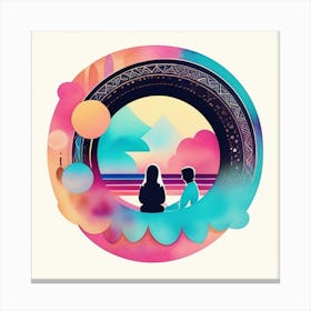 Tranquil Couple Canvas Print
