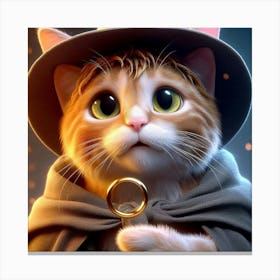 Frodo Cat Canvas Print