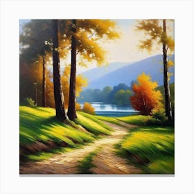 Path Through The Woods 1 Canvas Print