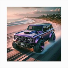 The OJ Purple Ford Bronco 2024 Canvas Print