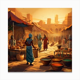 Egyptian Market 2 Canvas Print