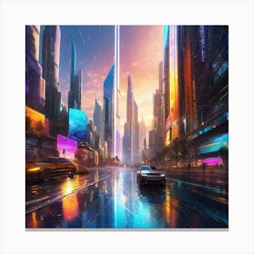 Futuristic City 147 Canvas Print