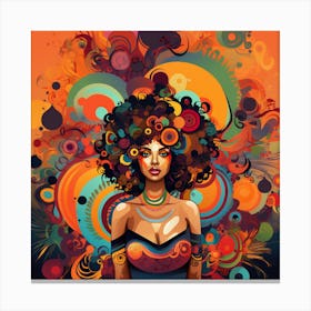 Afro Girl 10 Canvas Print