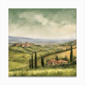 Tuscan Countryside 1 Canvas Print