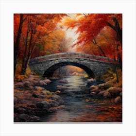 Bridge Over The Creek 1 Canvas Print