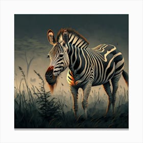 Zebra 4 Canvas Print