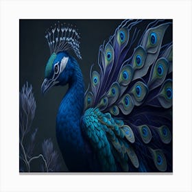 Peacock Canvas Print