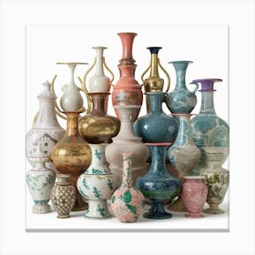 Chinese Vases 1 Canvas Print