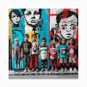 Code of the City. Street Art Canvas Print