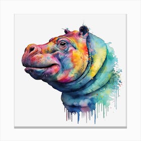 Hippo 15 Leinwandbild