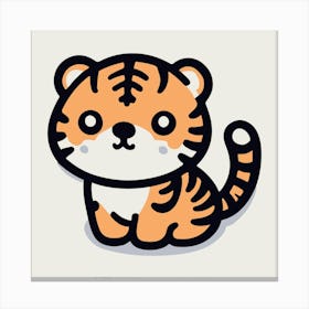 Cute Tiger 13 Canvas Print