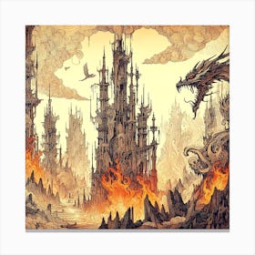 Inventive Inferno Canvas Print