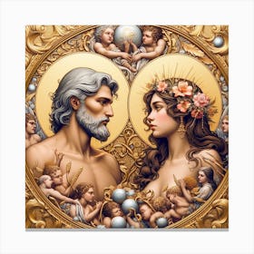 Venus And Jupiter 1 Canvas Print