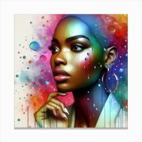 A stylish lady 16 Canvas Print