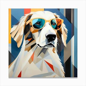 Abstract modernist Dog 1 Canvas Print