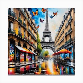 Paris Eiffel Tower 54 Canvas Print