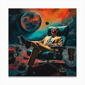 Man In A Chair Canvas Print