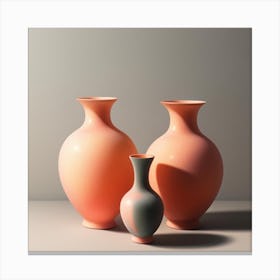 Three Vases Canvas Print