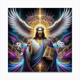 Jesus With Wings Canvas Print