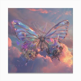 Butterfly In The Sky 2 Canvas Print