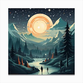 Night In The Woods 2 Canvas Print